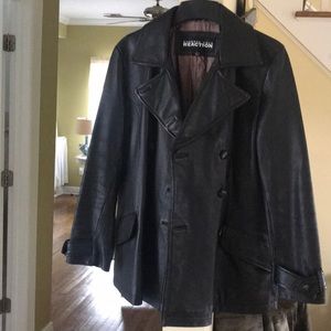 Kenneth Cole Reaction Leather Pea Coat